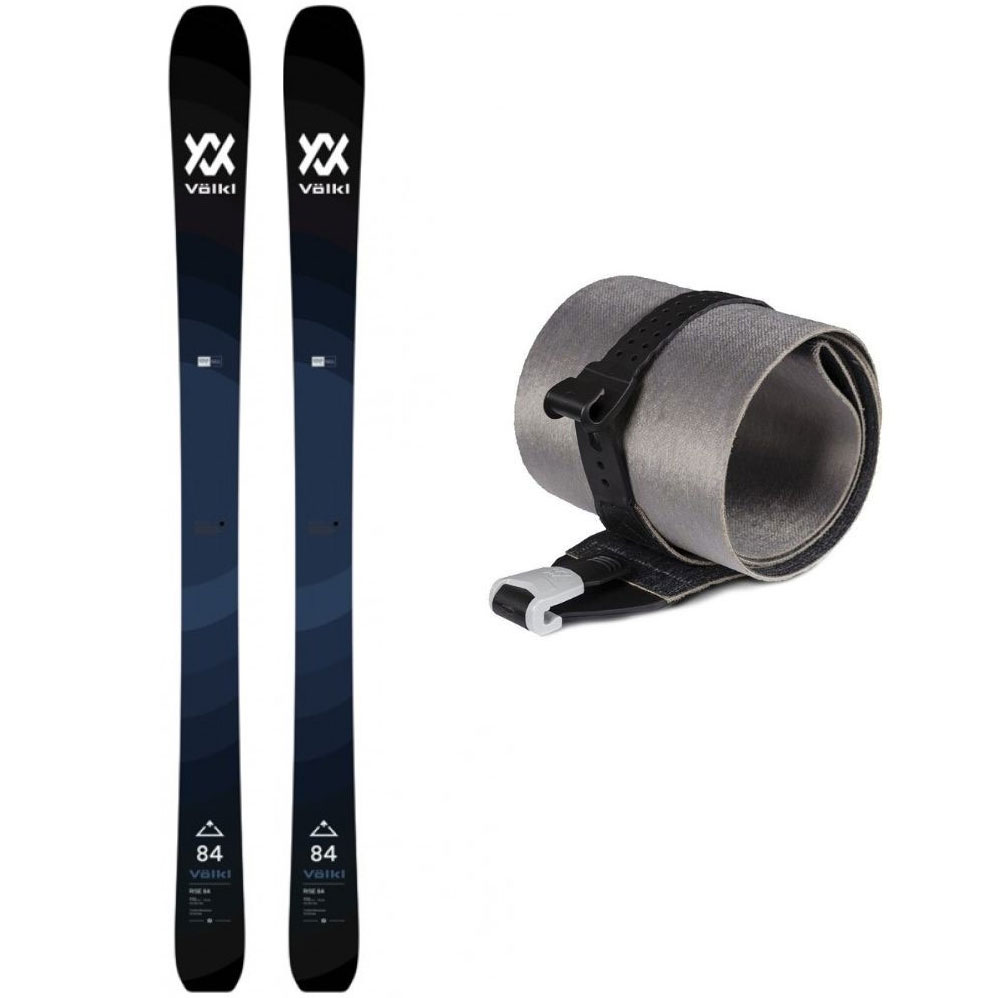 touring skis VÖLKL Rise 84 black/blue 154cm + Skin